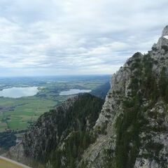 Flugwegposition um 16:40:58: Aufgenommen in der Nähe von Pinswang, Österreich in 1562 Meter